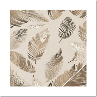 feather pattern Posters and Art